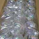 30 PCS Clear Plastic Fillable Ornaments,2.36 inch Christmas Transparent Fillable Balls,Plastic Christmas Balls for Christmas Tree Decorations,DIY Crafts,Party Home Holiday Decor