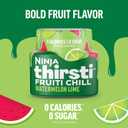 Ninja Thirsti Flavored Water Drops, FRUITI CHILL Watermelon Lime, Bold Fruit Flavor, Sparkling or Still, Zero Calories, Zero Sugar, Makes 17, 12oz drinks, 3 Pack, WCFWTLIAM