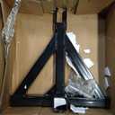 3 Point Trailer Hitch with 2" Receiver for Category 1, 3 Pt Tractor, Heavy Duty Quick Hitch Drawbar Adapter for John Deere, Kubota, Kioti, Yanmar, Cat, NorTrac, BX, LM25H, WLM Tractor, Black
