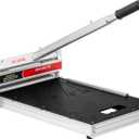 Upgrade Stability Heavy Laminate Floor Cutter,13" Professional Vinyl Flooring Cutter with 15/30/45Adjustable Angle Settings, Cuts Laminate, LVP, LVT, SPC, WPC, Engineered Hardwood, Cuts Up to 17mm Thick! (Black)