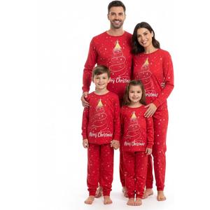 Radmire Matching Christmas Pajamas for Family Couples, XMAS Holiday PJs Sleepwear Set Long Sleeves and Pants, M