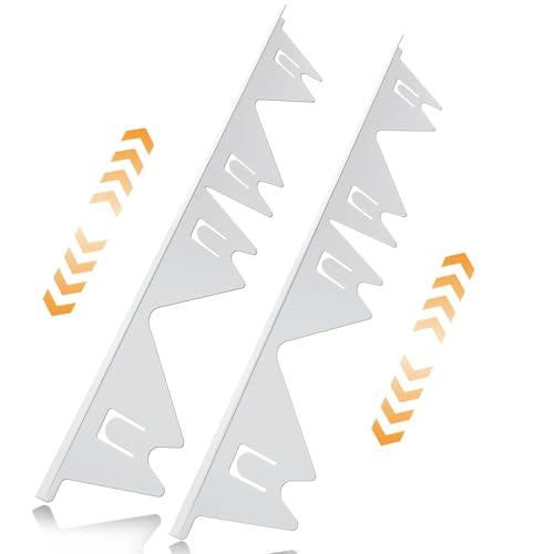 Stove Gap Covers Stainless Steel, 2 Pack Stove Gap Filler Easy Retractable Length 13.8" to 27.5", Width 0.79" ALMCALS Stove Gap Guards Range Trim Kit, Heat Resistant Guard Between Stove Top & Counter