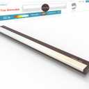 Leetdud LED Under Cabinet Lighting Hardwired or Plug in, 32 Inch 16W, Dimmable 5 Color 2700K/3000K/3500K/4000K/5000K, Linkable Eyes Care Design Counter Lights for Kitchen, Sink, ETL Listed, Bronze