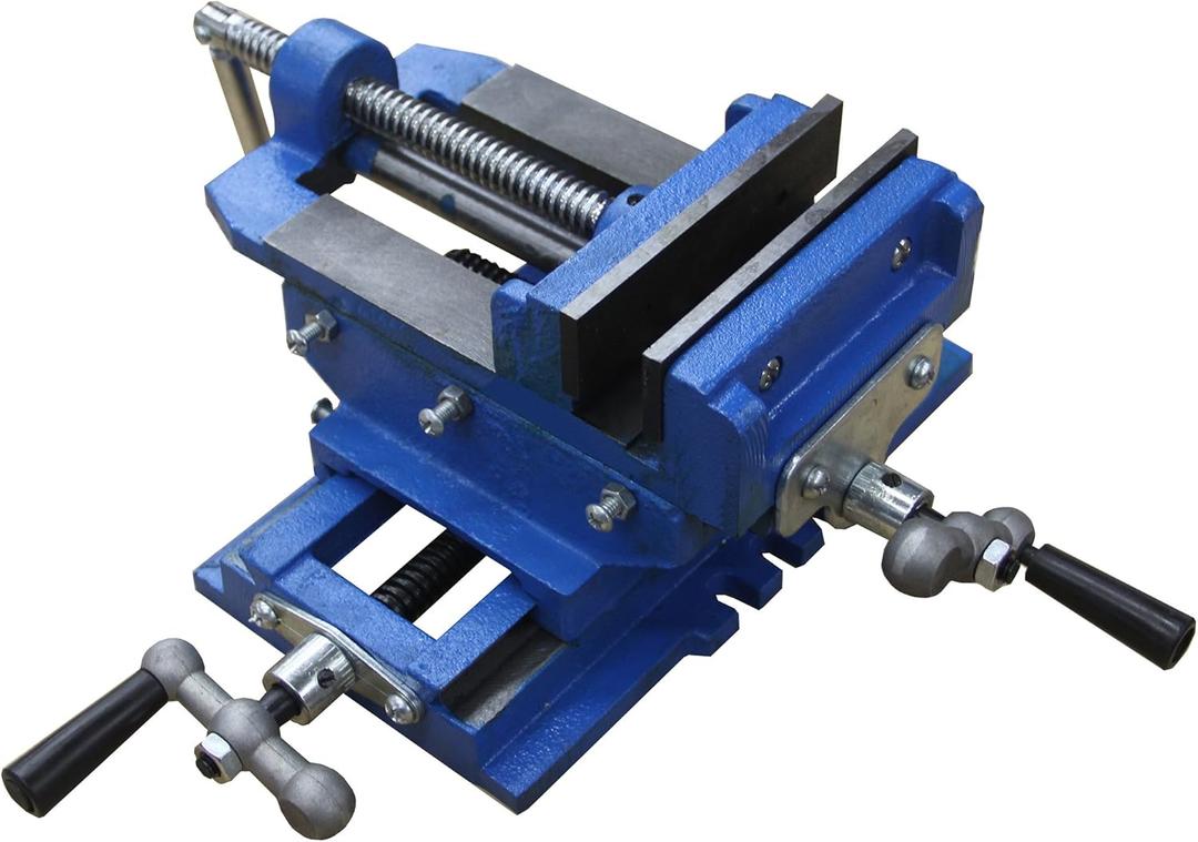 HFS(R) 3" Cross Slide Vise Drill Press Metal Milling 2 Way X-Y Heavy Duty Clamp Machine