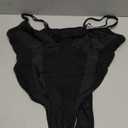 Lilosy Sexy Wireless Strappy Mesh Corset Lingerie Bodysuit Top (XX-Large, Black)