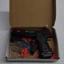 Soft Bullet Toy Gun with Shell Ejecting,Fidget Toy Gun with 120 Soft Bullets, 18 Shells and 2 Magazines,Christmas Birthday Gifts for Boys Kids Adult Age 8+(Black)