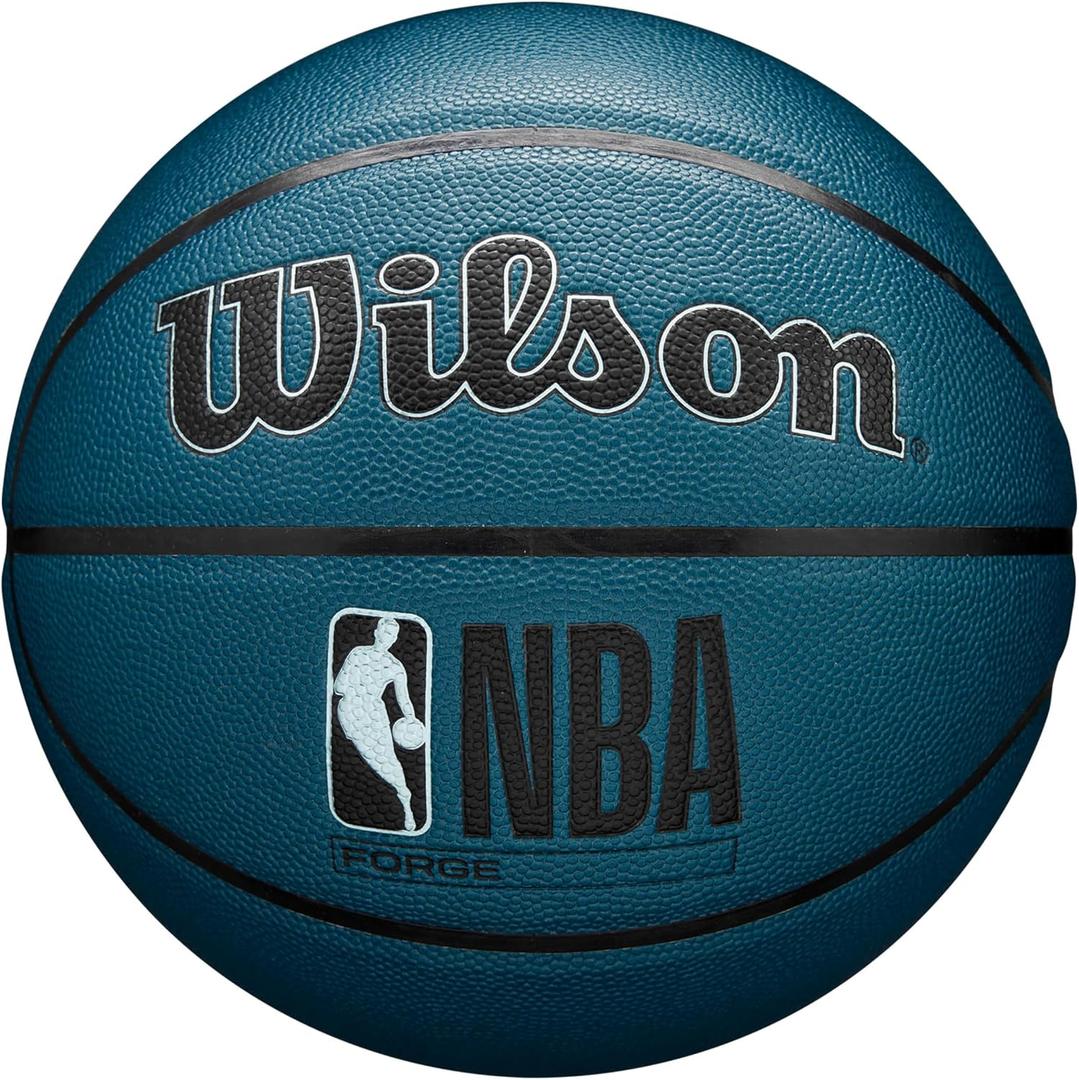 WILSON NBA Forge Indoor/Outdoor Basketball - Teal, Size 6-28.5"