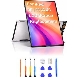 (Only LCD) 10.9" LCD Screen Replacement for iPad 10th Gen & iPad 11 (2025 A16) - Models A2696 A2757 A2777 A3354 A3355 A3356 Repair Kit with Tools & Installation Guide