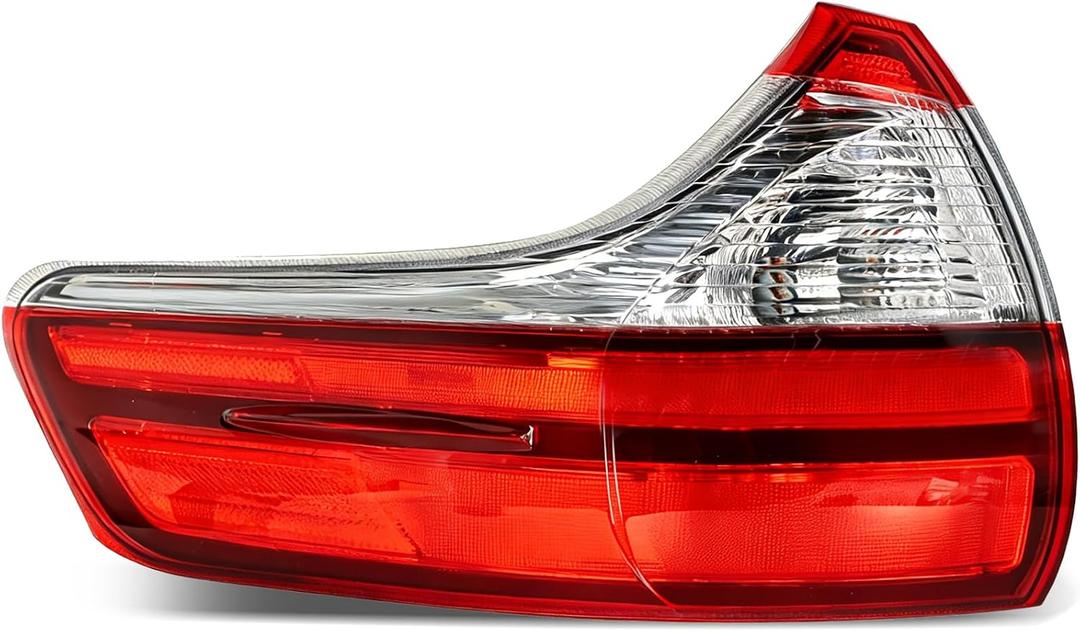 munirater 1-Pack Rear Left Tail Light Assembly Replacement for Sienna Base/L/LE/XLE/Limited 2015-2020 Driver Side Outer Brake Lamp