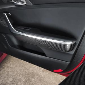 YOUTOOCAR 4PCS Door Armrest Trim Covers Compatible with Kia Stinger 2018-2023 Accessories (Carbon Fiber Pattern)