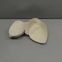 PRETTYWELL Bra Pads Inserts, 2 Pairs Latex Bras Inserts for Sports Bras, Bra Cups Inserts for Bikini Tops (Medium, Nude)