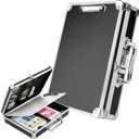 Clipboard with Storage Combination Lock Briefcase Clipboards Heavy Duty Box Metal Aluminum with Handle, Storage Clipboard Maximum Security, External & Built-in Clip Boards (Upgrade)