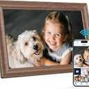 Uhale 10.1 Inch Digital Picture Frame 32GB Momery Wooden WiFi Electronic Photo Frame IPS HD Touch Screen Display Share Photos/Videos Instantly Anywhere Gifts for Mom Dad Grandparents