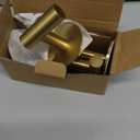 Self Adhesive Hooks 304 Stainless Steel Heavy Duty Hangers Without Nails for Bathrooms Kitchen Livingroom Garage Hotel Towel Hook-2 Pack (Gold)