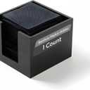 Restaurantware 5.5 x 4 Inch Cocktail Napkin Holder 1 Square Flat Napkin Holder - For Bars Kitchen Tables or Countertops Sturdy Black Bamboo Tissue Napkin Holder Dining Room Decor