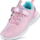 RUNSIDE Kids Shoes, Boys Girls Sneakers Lightweight Athletic Walking/ Running Tennis shoes, Size 10 Toddler, Pink