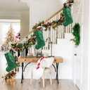 18.5 Inches Sequin Christmas Stockings,3 Pack Glitter Xmas Holiday Party Supplies,Personalized Christmas Stockings,Holiday Season Decor Green