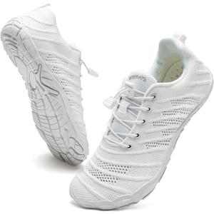 WateLves Barefoot Water Shoes Women Men Anti Slip Wide Toe Breathable Walking Shoes Minimalist Zero Drop Sneakers for Beach Travel Hiking (12 Women/10.5 Men)