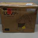 Kinderkraft LOVI Travel Bassinet for Baby, Portable Folding Baby Bed with Built-in Mosquito net, Adjustable Hood and an Additional Cradle Function. Beige