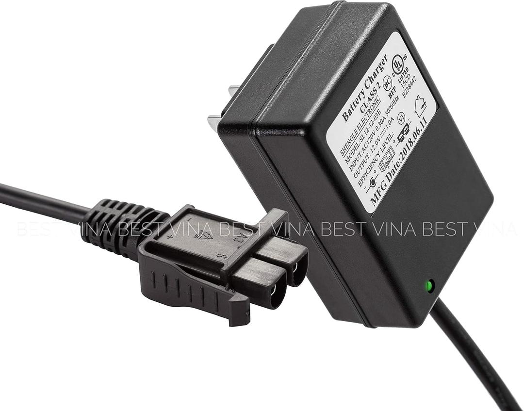 12 Volt Battery Charger for Kids Powered Ride On Car, 12V Charger for Motion Trendz Megatredz Yamaha Raptor 700R ATV Toyota FJ Cruiser Children Electric Ride On Car B Plug