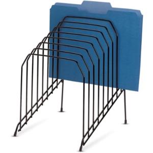 Officemate Large Incline 8 Compartment Wire Caddy, Black, 8.5 x 10.375 x 12.625 Inches