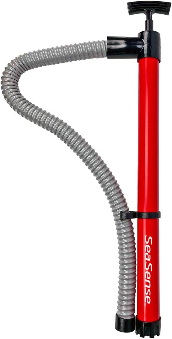 Hand Bilge Pump - Self-Priming, Manual Bilge Pump for Water Removal on Small Boats, Kayaks, Canoes, Bilges or Any Place Water Collects (18" x 20")