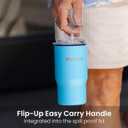 YOGI Voyager One Ceramic Lined All-In-One Tumbler Can Bottle Cooler - 12oz Tangello