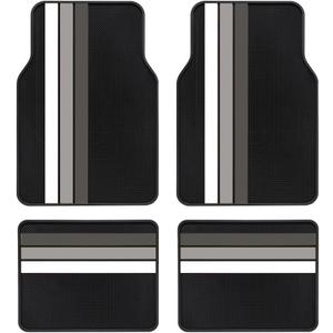 4Pcs Front & Rear Heavy Duty Rubber Car Floor Mats Waterproof,Anti-Slip Compatible with Toyota Tundra Tacoma 4runner Floor Mat Gray