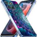 Case for Motorola Edge 2025,Mandala Flower Space Drop Protection Shockproof Case TPU Full Body Protective Scratch-Resistant Cover for Motorola Moto Edge 2025