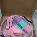 Pilates Ring Kit for Women Home Workouts Better Pilates Essentials Kits Equipments Sets Accessories Magic Ring Booty Bands Glutes Yoga Ball 25cm Figure 8 Resistance Yoga Bands for Stretching 8 Pcs (Pink)