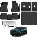 Floor Mat Set for 2026 Jeep Cherokee Hybrid(Not for Grand Cherokee) | All Weather TPE Floor Liners and Trunk Mat and Backrest Mats and Cargo Net and Door Sill Guards for Cherokee Accessories