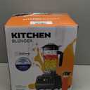 Blenders for Kitchen with 68Oz. Pitcher and 20Oz. To-go Cup, BPA-Free Countertop Blenders for Smoothies, Smoothie Blender for Ice Crush, Frozen Drinks (Black)