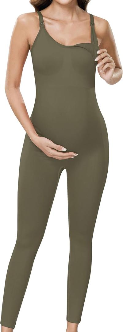 LOVE 3000 Maternity Rompers for Pregnant Women - One Piece Overalls Jumpsuit Legging for Yoga Running Workout Athletic Casual