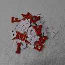 WILLBOND 52 Pcs Self Adhesive Chenille Letter Patches, 2.2/2.8 Inch A-Z Embroidered Alphabet Stickers for Clothes Bags Hats DIY Craft Supplies Christmas Personalized Gifts(Red,2.2 Inch)