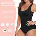 Women Shapewear Bodysuit Body Suit Tummy Control Seamless Body Shaper Tank Tops Bodysuit Butt Lifting Shapewear (Medium)