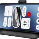 Compatible with Nothing Phone 2a Plus Leather Case Cover,PU Leather flip Cover Compatible with Nothing Phone (2a) 5G Case Cover Black