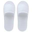 20 Pairs White Disposable Slippers, Open Toe SPA Hotel Slipper for Women and Men, Soft Coral Fleece Slippers for Guests, Non-Slip Slipper for Train Travel Home Salon