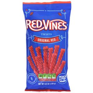 Red Vines Twists Original Red 128g, 24 Counts,  Best By 03/22/2027