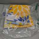 DFXSZ Yellow Blue Flower Pillow Covers 18x18 Inch Set of 2 White Gray Colored Throw Pillows Outdoor Waterproof Decor for Living Room Sofa Patio Funiture Garden Floral Polyester Pillow Covers 002J18