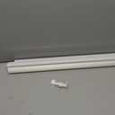 LazBlinds No Drill Zebra Blinds for Windows 30" W x 72" H, White