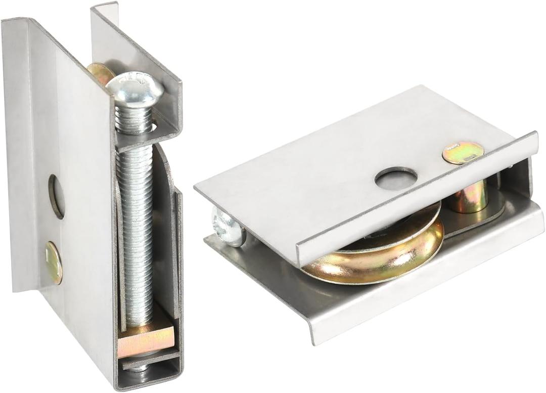 Patio Door Rollers Replacement #0C5Y00P0 - Compatible with P-Ella Sliding Patio Doors, 2 Pack, 1-1/2" Steel Ball Bearing, Adjustable Roller Height