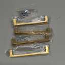 Ravinte 5 Pack Solid 5 Inch Square Cabinet Handles - Champagne Bronze Pulls for Drawers and Kitchen Cabinets - Hardware Handles