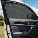 LazBlinds Car Side Window Shades, 2 Pack, 31" L x 28" W | Suction Cup Mounted, Mesh Fabric Sunshade, Anti-Glare & UV Protection, Universal Fit for Most Vehicles