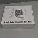 Chocolate Mold - Deep Dubai 2 Inch Pistachio Silicone Thick Mold for Stuffed Bar, Large Candy Bar Mold for Filling