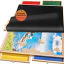 2000 Piece Rotating Puzzle Board Pro, 40" x 29" with 6 Drawers, Rubber Cover Mat, 360 Lasy Susan, Sort-Wise Colorful Felt Drawers & 4 Trays, Wooden Jigsaw Puzzle Table, Birthday Gifts for Mom (Multicolor)