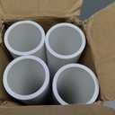 4Pcs 1-1/2 Inch PVC Pipe 17" Long White Sch40 Industrial PVC Pipes for Home DIY, Greenhouse, Garden, Farm, Workshop, Furniture Grade(1.50" x 17"L)