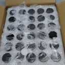 90 Pack 5ml Small Clear Jars, Empty Glass Cosmetic Containers Bulk with Liner Airtight Cream Bottle for Beauty Product Samples, Travel, Lotions, Essences (Clear & Black)