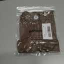 Women Sweetheart Neckline Basic Fitted Tops Long Sleeve Going Out Crop Tops Ruched T Shirts (Brown, M)