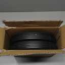 GICOOL 10" x1.75" Flat-Free Solid Rubber Tire and Wheel 1/2" Axle Bore Hole, 1.6" Offset Hub, 2 Pack, Black