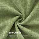 MIULEE Pack of 2 Couch Throw Pillow Covers 18x18 Inch Spring Soft Sage Green Chenille Pillow Covers for Sofa Living Room Solid Dyed Pillow Cases